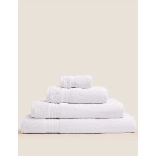 Plush Organic Cotton Towel white - Marks & Spencer - Modalova