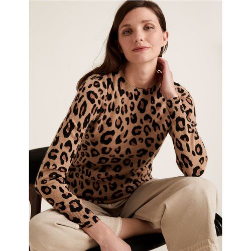 Pure Cashmere Leopard Print Jumper brown - Marks & Spencer - Modalova