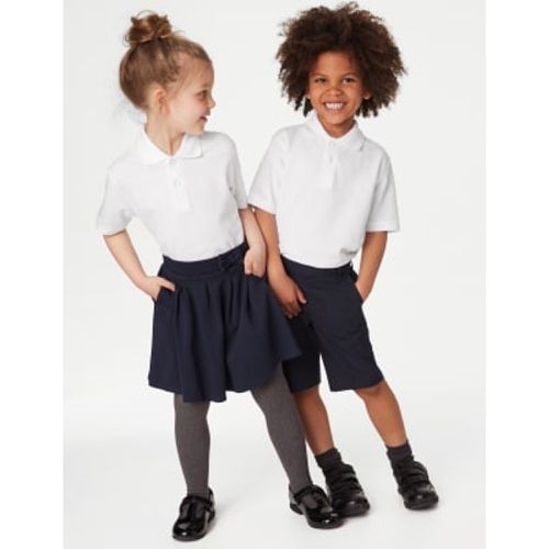 Unisex,Boys,Girls 5pk Unisex Pure Cotton School Polo Shirts (2-18 Yrs) - - M&S Collection - Modalova