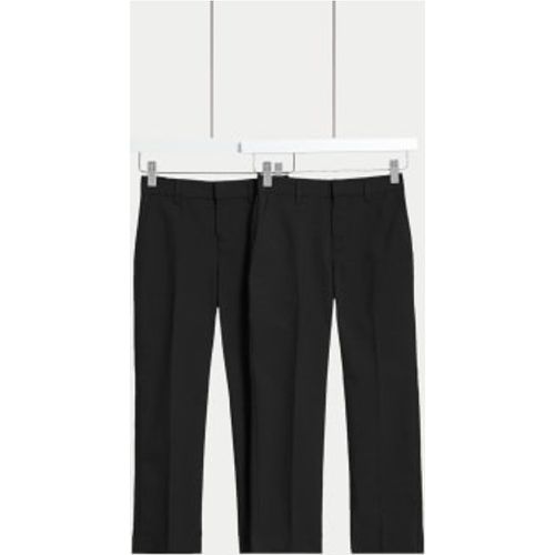 Boys 2pk Boys' Regular Longer Length School Trousers (2-18 Yrs) - - M&S Collection - Modalova