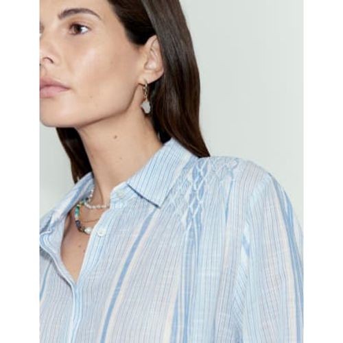 Womens Pure Cotton Striped Shirt - - M&S X SIENNA MILLER - Modalova