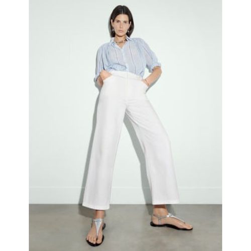 Womens Pure Cotton Lace-Up Detail Trousers - - M&S X SIENNA MILLER - Modalova