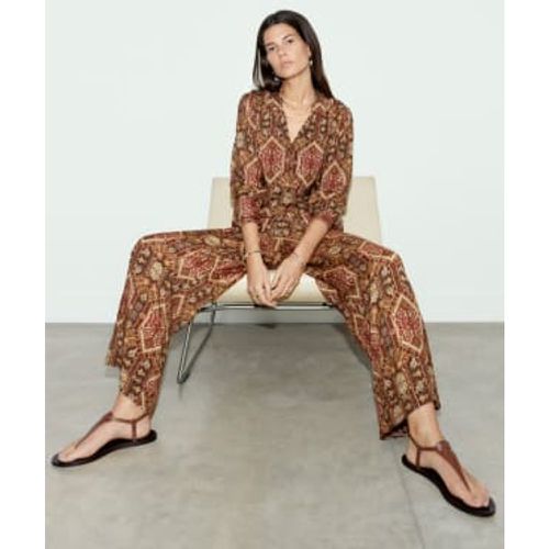 Womens Printed Wide Leg Trousers - - M&S X SIENNA MILLER - Modalova