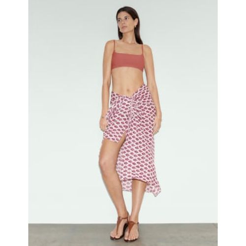 Womens Pure Cotton Printed Sarong - - M&S X SIENNA MILLER - Modalova