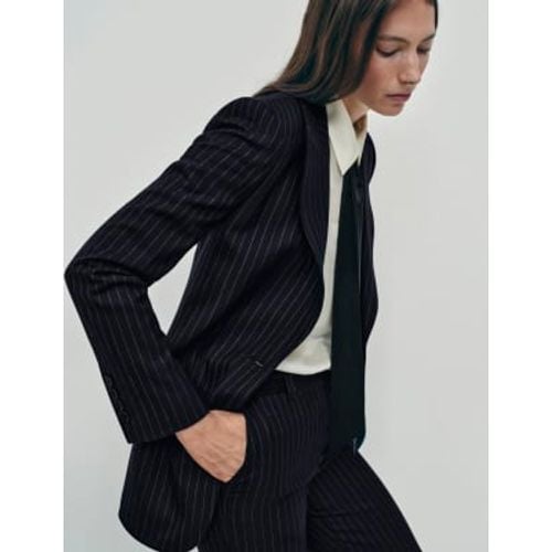 Womens Wool-Blend Pinstripe Blazer - - M&S X BELLA FREUD - Modalova