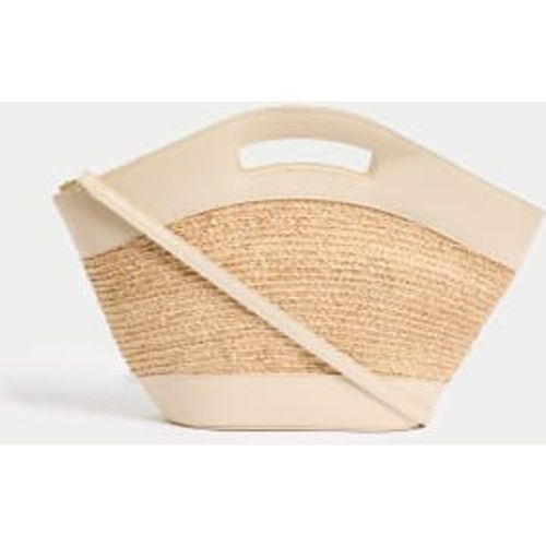 Womens Straw Shoulder Bag - M&S Collection - Modalova