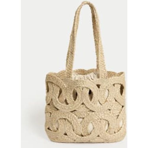 Womens Straw Woven Tote Bag - Per Una - Modalova