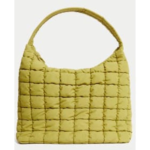 Womens Nylon Quilted Shoulder Bag - M&S Collection - Modalova