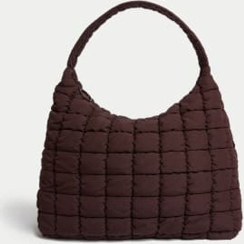 Womens Nylon Quilted Shoulder Bag - - M&S Collection - Modalova