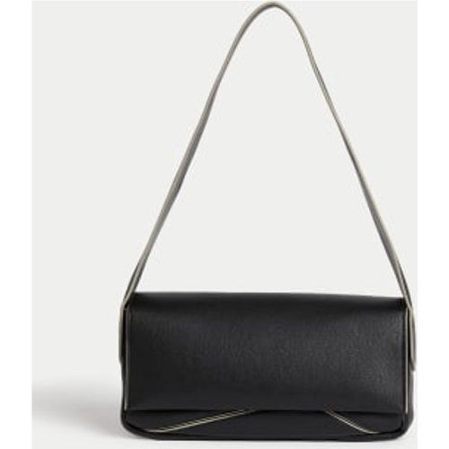 Womens Faux Leather Shoulder Bag - - M&S Collection - Modalova