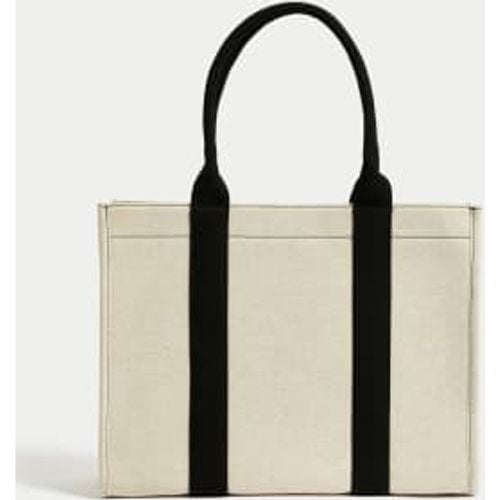 Womens Canvas Structured Tote Bag - - M&S Collection - Modalova