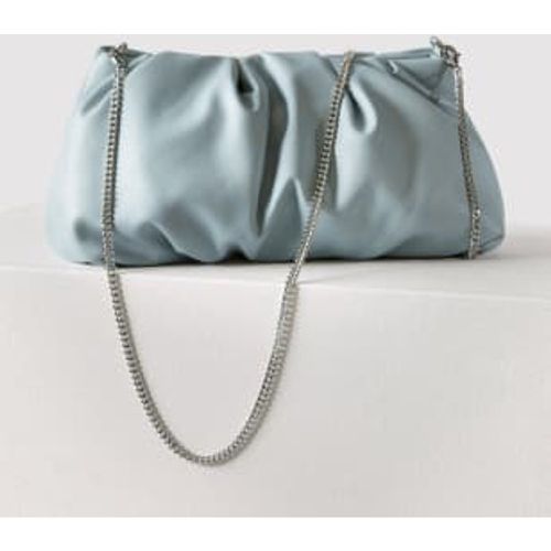 Womens Faux Leather Ruched Clutch Bag - - M&S Collection - Modalova