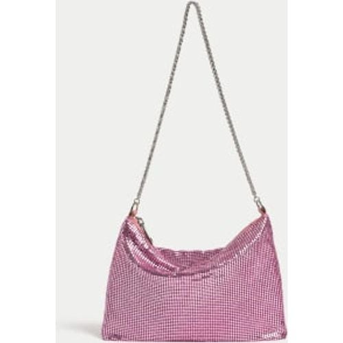 Womens Chainmail Chain Strap Shoulder Bag - - M&S Collection - Modalova