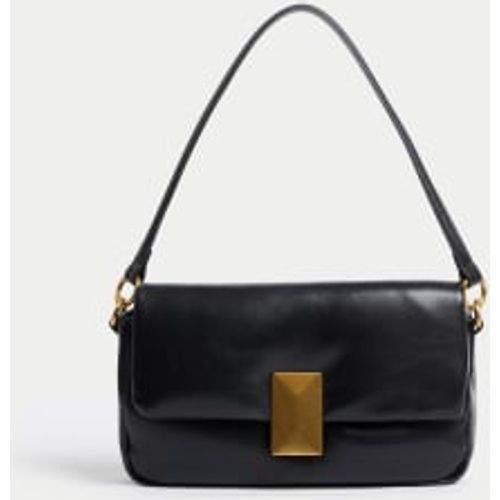 Womens Faux Leather Puffy Baguette Bag - - M&S Collection - Modalova