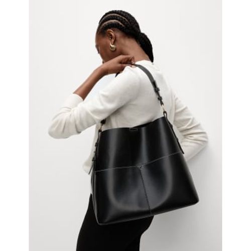 Womens Faux Leather Shoulder Bag - - M&S Collection - Modalova