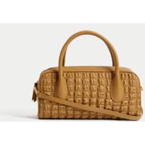 Womens Quilted Bowler Bag - - M&S Collection - Modalova