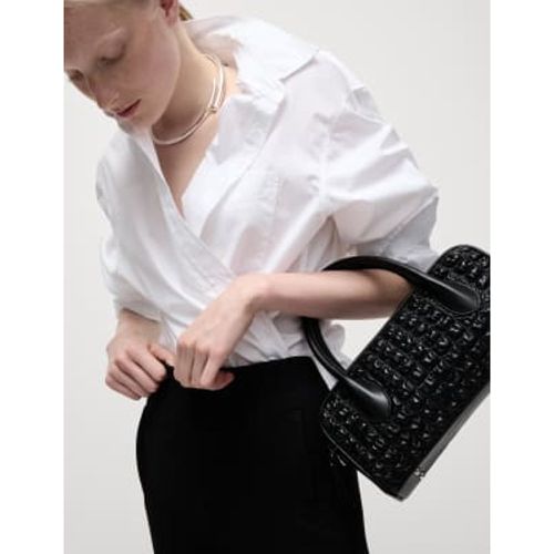 Womens Quilted Bowler Bag - - M&S Collection - Modalova