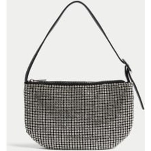 Womens Diamante Shoulder Bag - - M&S Collection - Modalova