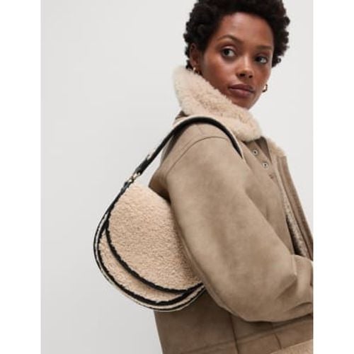 Womens Borg Saddle Bag - - M&S Collection - Modalova