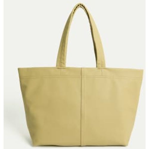 Womens Faux Leather Tote Bag - - M&S Collection - Modalova