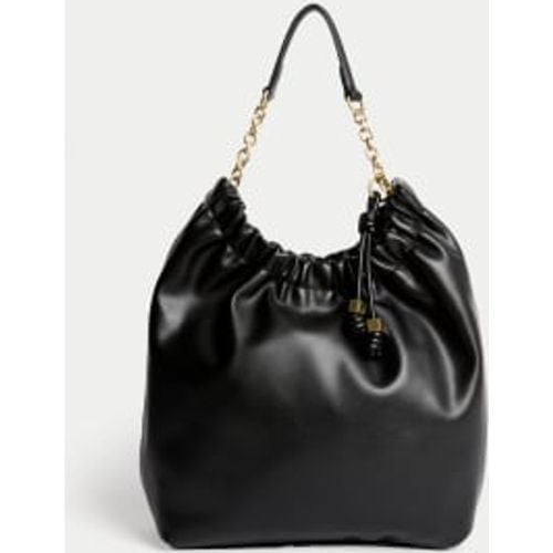 Womens Faux Leather Chain Strap Shoulder Bag - M&S Collection - Modalova