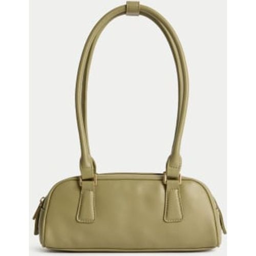 Womens Faux Leather Bowler Bag - - M&S Collection - Modalova