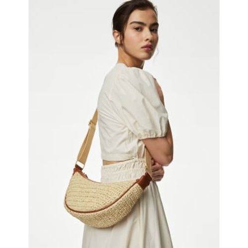 Womens Straw Sling Cross Body Bag - - M&S Collection - Modalova