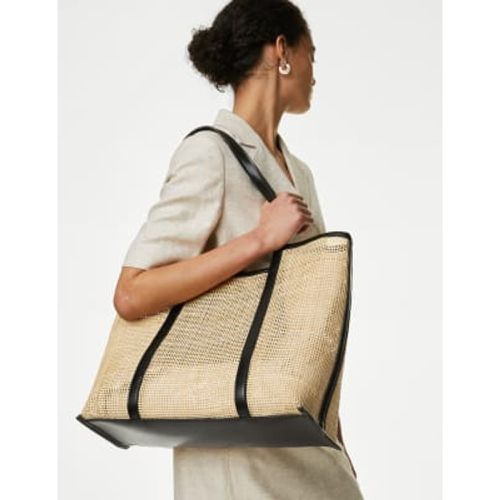 Womens Rattan Shopper - - M&S Collection - Modalova