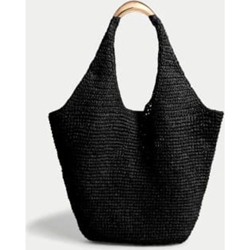 Womens Straw Tote Bag - - M&S Collection - Modalova