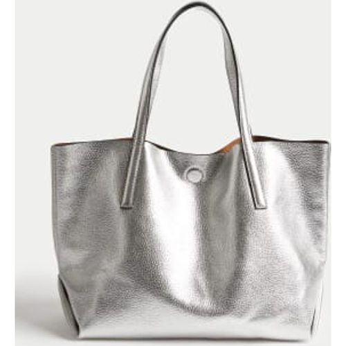 Womens Leather Tote Bag - - M&S Collection - Modalova