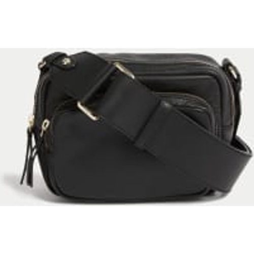 Womens Leather Cross Body Camera Bag - - M&S Collection - Modalova