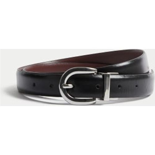 Womens Leather Reversible Jeans Belt - - M&S Collection - Modalova