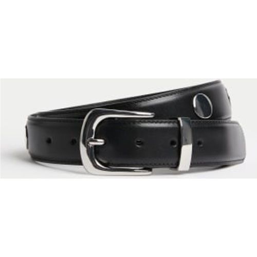 Womens Leather Studded Belt - - M&S Collection - Modalova