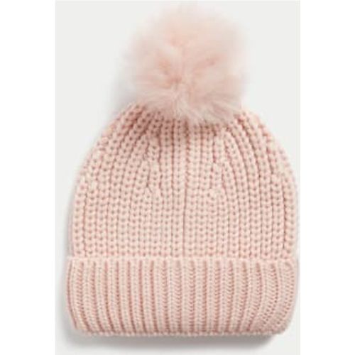 Womens Knitted Pom Hat - - M&S Collection - Modalova