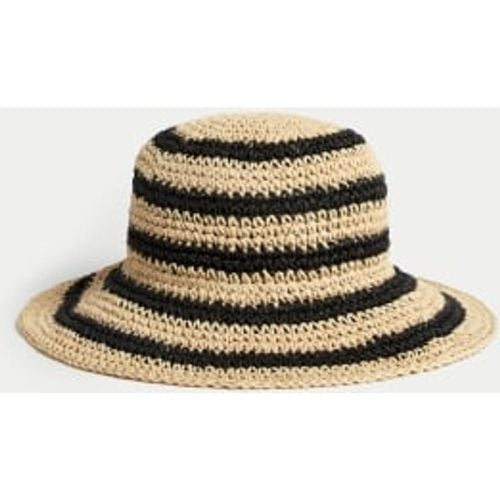 Womens Straw Packable Bucket Hat - - M&S Collection - Modalova