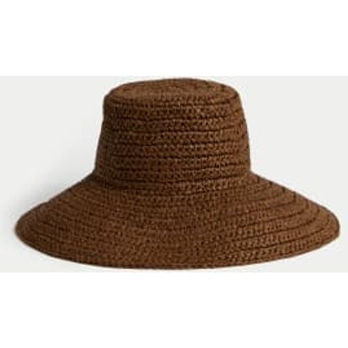 Womens Straw Wide Brim Hat - - M&S Collection - Modalova