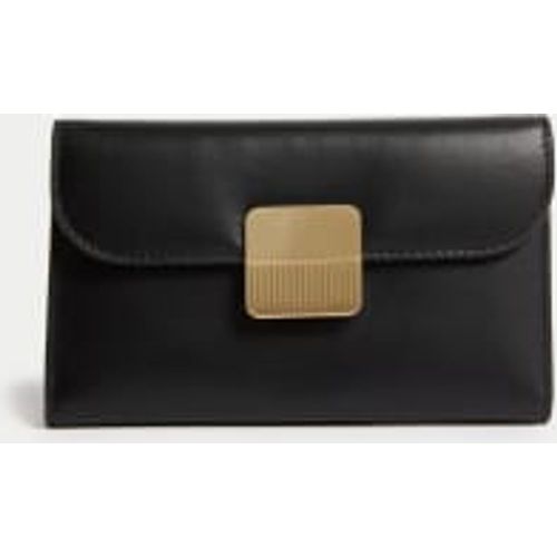 Womens Large Leather Foldover Purse - M&S Collection - Modalova