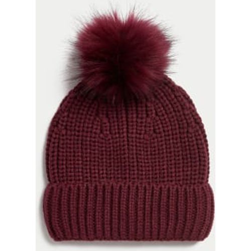 Womens Pom Pom Beanie - - M&S Collection - Modalova