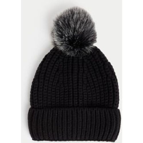 Womens Pom Pom Beanie - - M&S Collection - Modalova