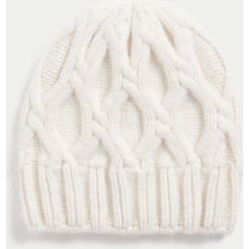 Womens Knitted Cable Beanie Hat - - M&S Collection - Modalova