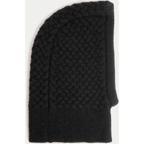 Womens Knitted Cable Balaclava Hat - - M&S Collection - Modalova