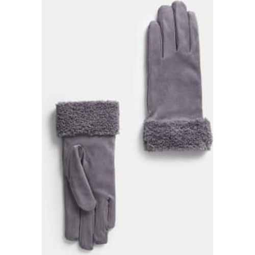 Womens Faux Sheepskin Cuffed Gloves - - M&S Collection - Modalova