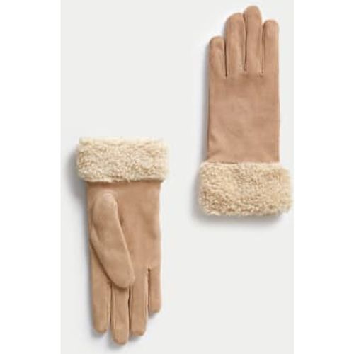 Womens Faux Sheepskin Cuffed Gloves - - M&S Collection - Modalova