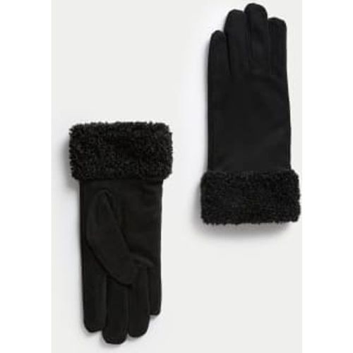 Womens Faux Sheepskin Cuffed Gloves - - M&S Collection - Modalova