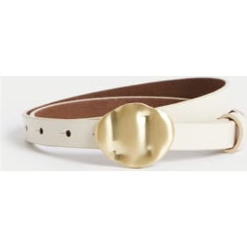 Womens Leather Feature Buckle Jeans Belt - - M&S Collection - Modalova