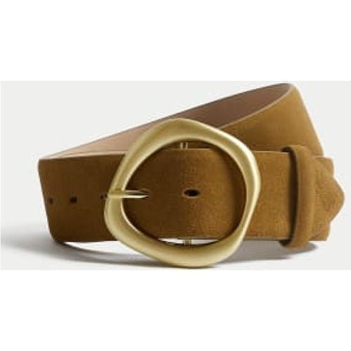 Womens Suede Feature Bucke Jeans Belt - - M&S Collection - Modalova