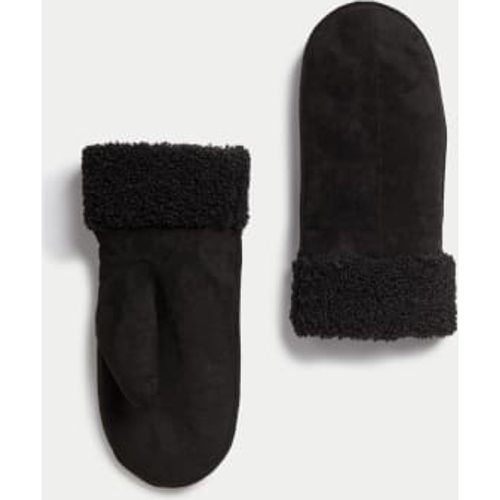 Womens Faux Suede Mittens - - M&S Collection - Modalova