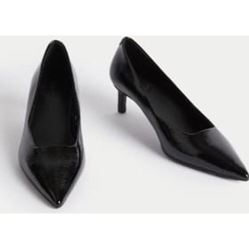 Womens Wide Fit Leather Kitten Heel Court Shoes - - M&S Collection - Modalova