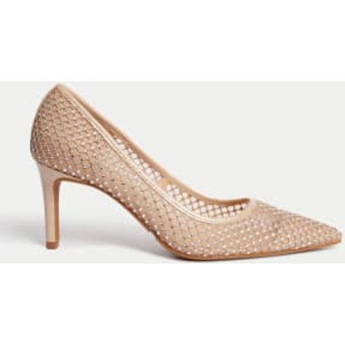 Womens Mesh Detail Stiletto Heel Court Shoes - - M&S Collection - Modalova