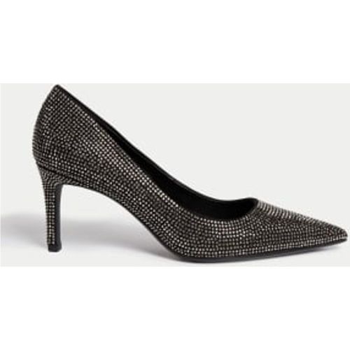 Womens Sparkle Stiletto Heel Pointed Court Shoes - - M&S Collection - Modalova